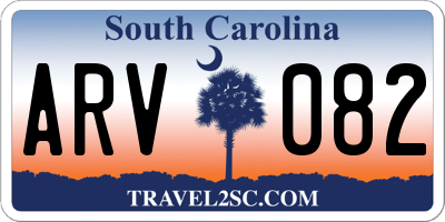 SC license plate ARV082