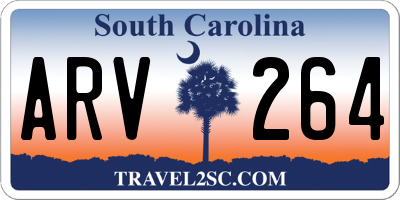 SC license plate ARV264