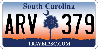 SC license plate ARV379