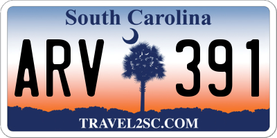 SC license plate ARV391