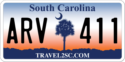 SC license plate ARV411