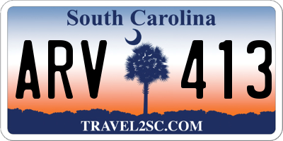 SC license plate ARV413