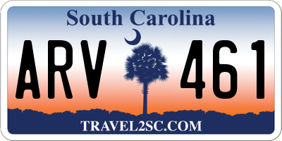 SC license plate ARV461