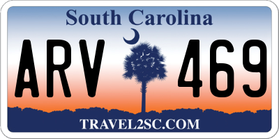SC license plate ARV469