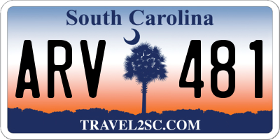 SC license plate ARV481