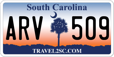 SC license plate ARV509