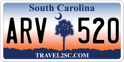 SC license plate ARV520