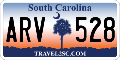 SC license plate ARV528