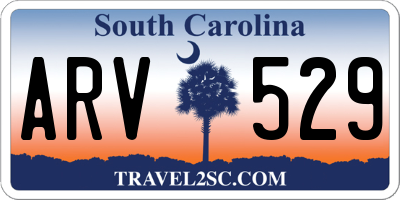 SC license plate ARV529