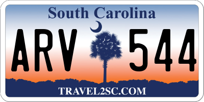 SC license plate ARV544