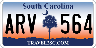 SC license plate ARV564