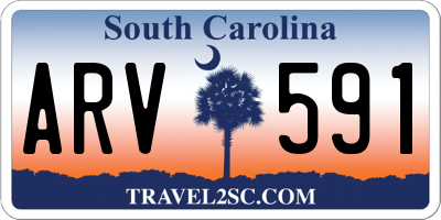SC license plate ARV591