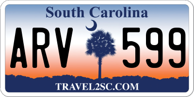 SC license plate ARV599
