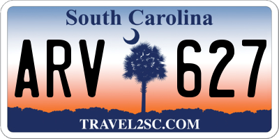 SC license plate ARV627