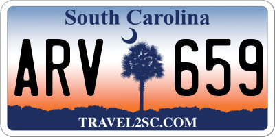 SC license plate ARV659