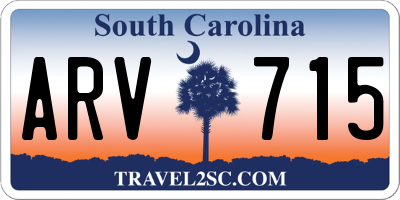 SC license plate ARV715