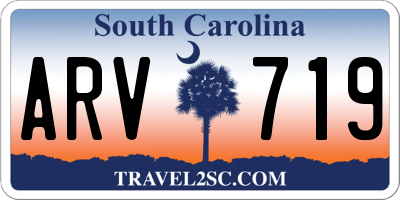 SC license plate ARV719