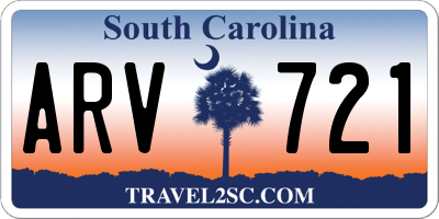 SC license plate ARV721