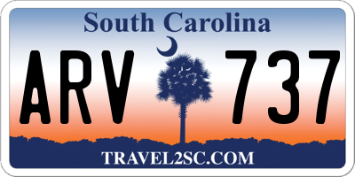 SC license plate ARV737
