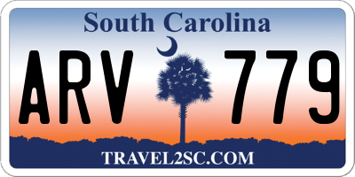 SC license plate ARV779