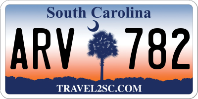 SC license plate ARV782