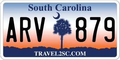 SC license plate ARV879