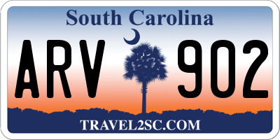 SC license plate ARV902