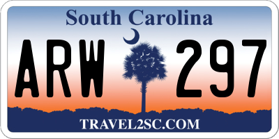 SC license plate ARW297