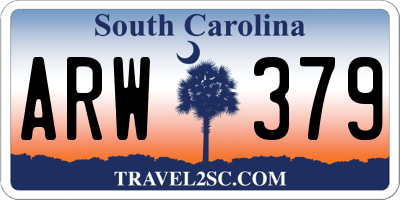 SC license plate ARW379