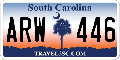 SC license plate ARW446
