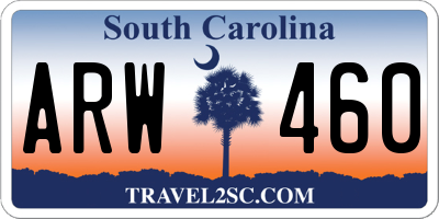 SC license plate ARW460