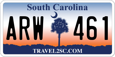 SC license plate ARW461
