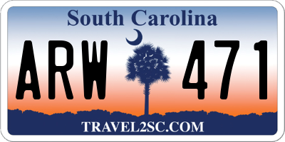 SC license plate ARW471