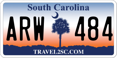 SC license plate ARW484