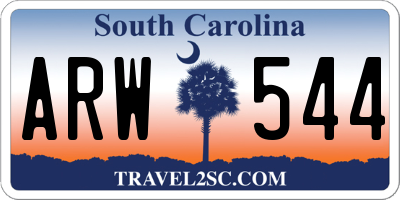 SC license plate ARW544