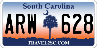 SC license plate ARW628