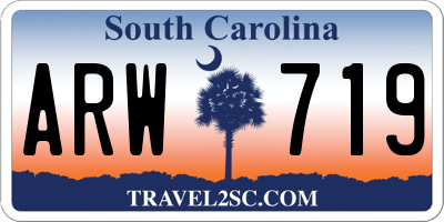 SC license plate ARW719