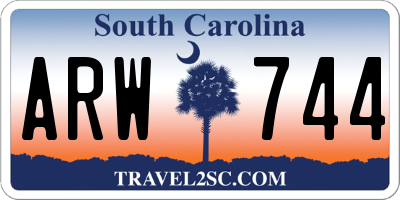 SC license plate ARW744