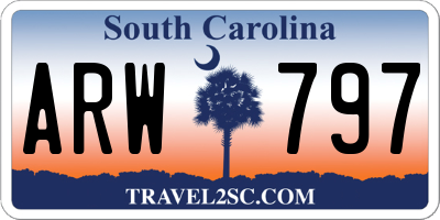 SC license plate ARW797