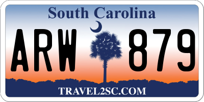 SC license plate ARW879