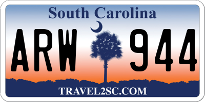 SC license plate ARW944