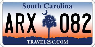 SC license plate ARX082