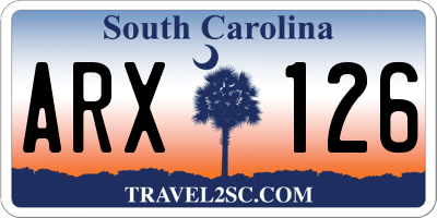 SC license plate ARX126