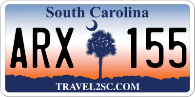 SC license plate ARX155