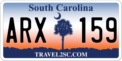 SC license plate ARX159