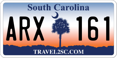 SC license plate ARX161