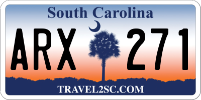 SC license plate ARX271