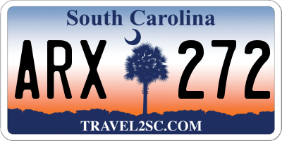 SC license plate ARX272