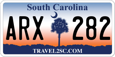 SC license plate ARX282