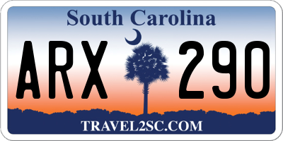 SC license plate ARX290